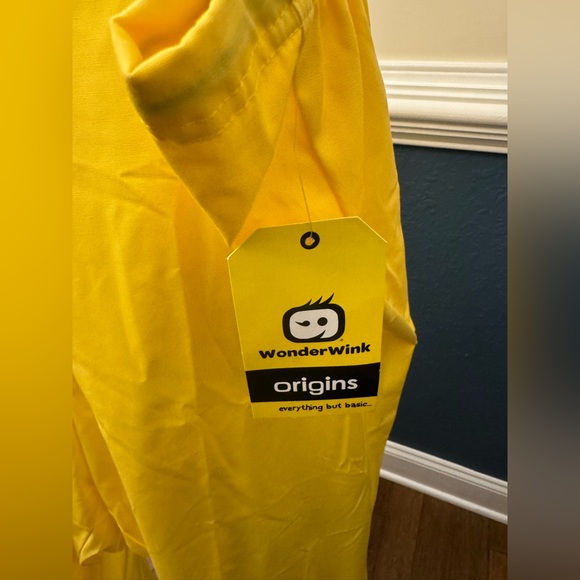 WonderWink Origins Women's Drawstring Flare Leg Scrub Pants-5026 5x 5XL Yellow - Picture 3 of 10